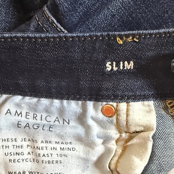 American Eagle Outfitters Deep Indigo Straight Jeans - Picture 8 of 8